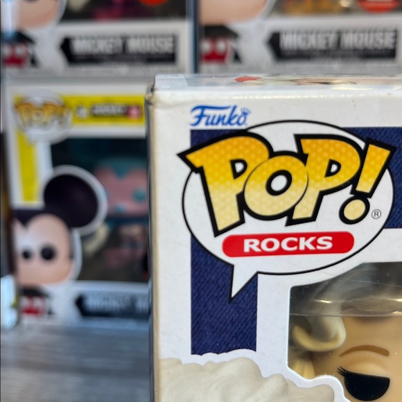 Funko Pop Dolly Parton Rocks Figure with Red and White Design - Picture 6 of 6